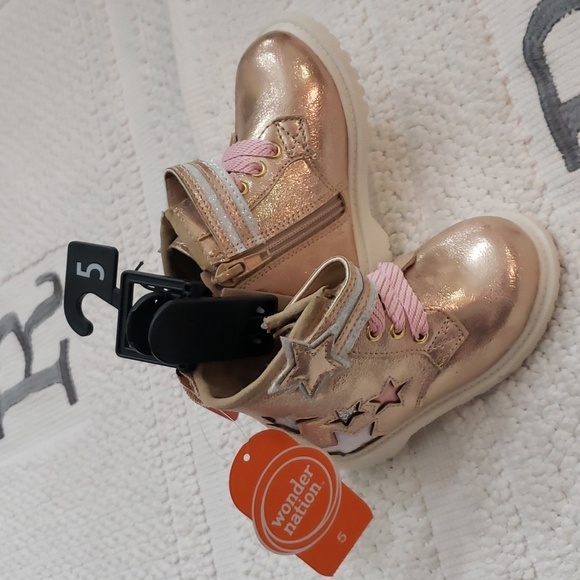 WONDER NATION STAR COMBAT BOOTS - Picture 1 of 12